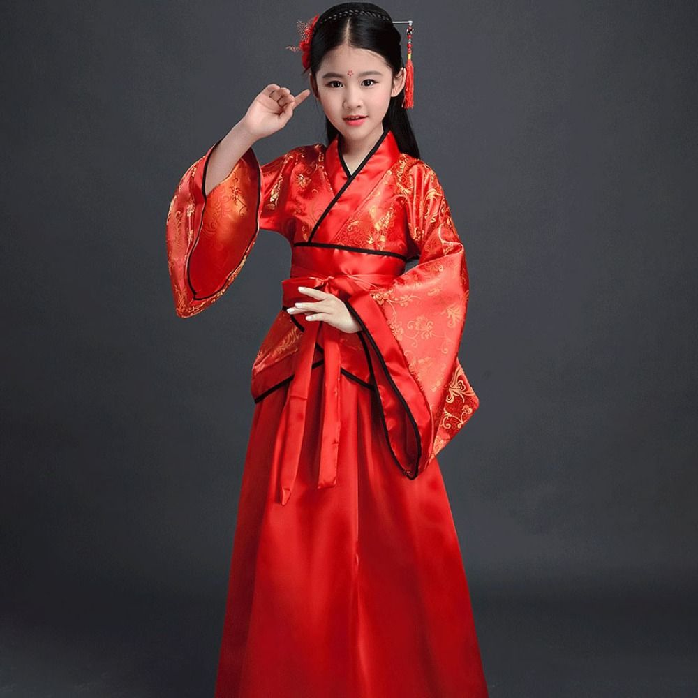 Ethnic Style Dresses - أزياء الأطفال العرقية القديمة الأزياء المطبوعة