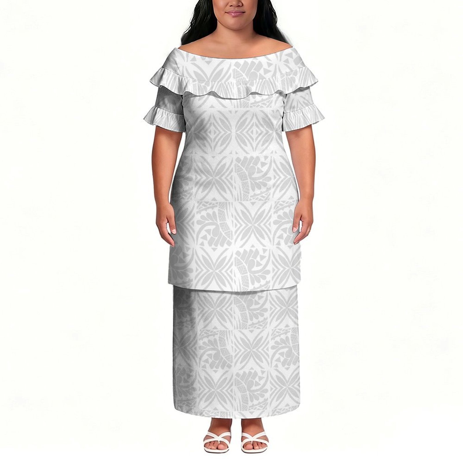 Ethnic Style Dresses - فستان نسائي جديد التصميم بأكمام قصيرة