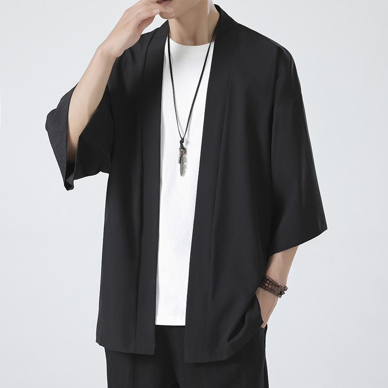 Haori Japanese Jacket - حار الرجال خفيفة الوزن الكيمونو الملابس