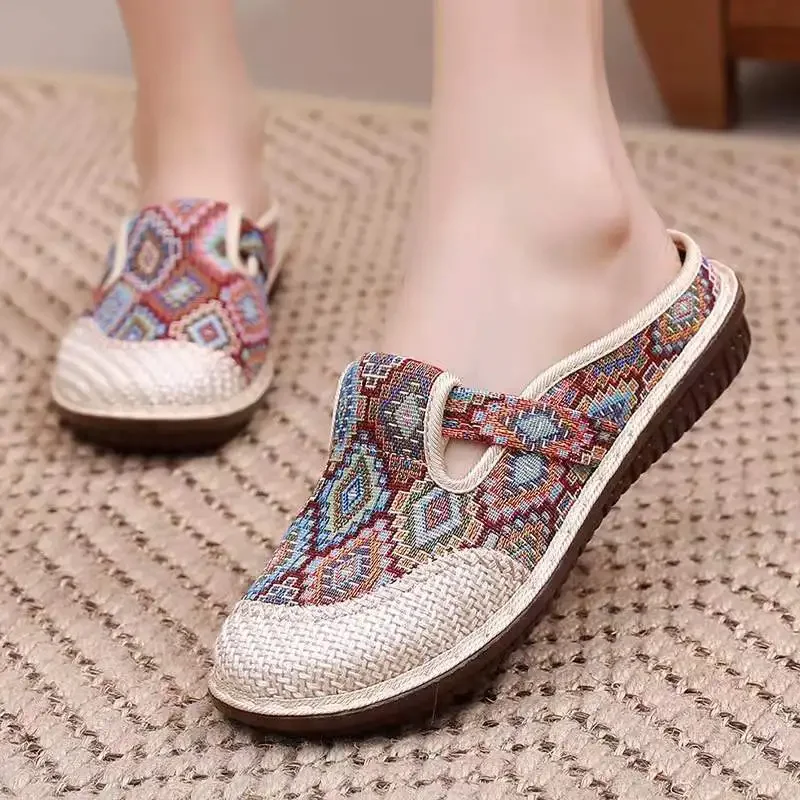 Ethnic Fashion Walk - نعال على الطراز العرقي للنساء ،