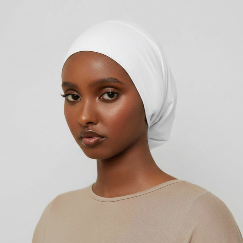 Ethnic Fashion Girls - عمامة بلون واحد بتصميم عرقي مع
