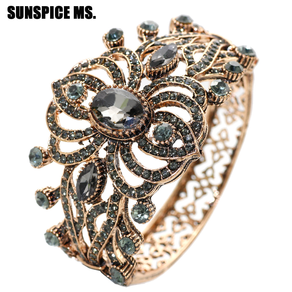 Ethnic Fashion Brand - بوهيميا العرقية خمر الإسورة الكفة العتيقة