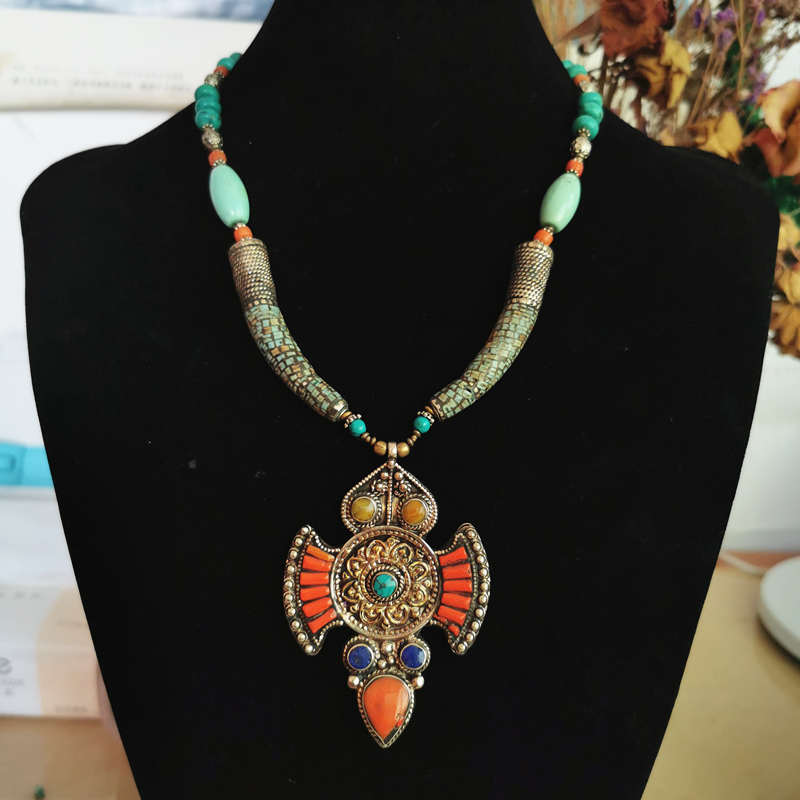 مجموعة قلادات عتيقة فاخرة من م - مراجعة Ethnic Fashion Com وسعره