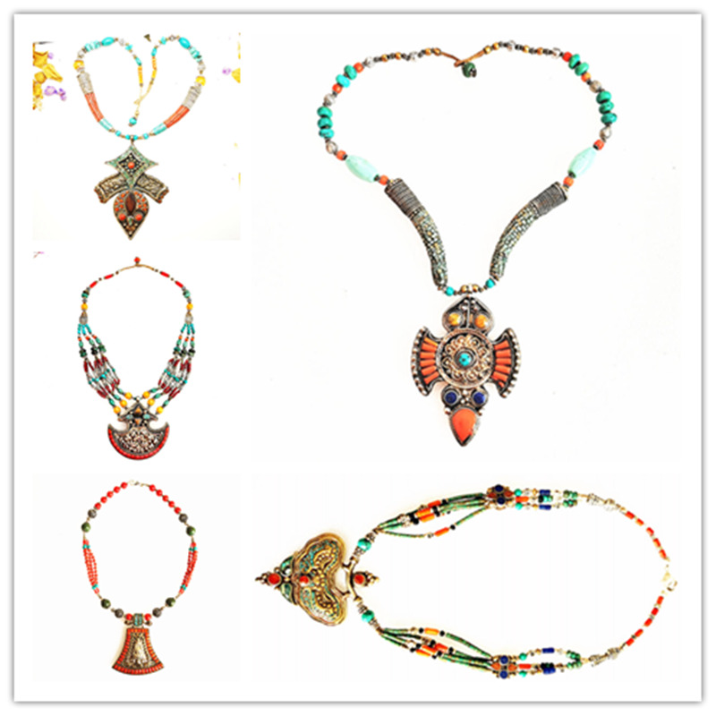 مجموعة قلادات عتيقة فاخرة من م - مراجعة Ethnic Fashion Com وسعره