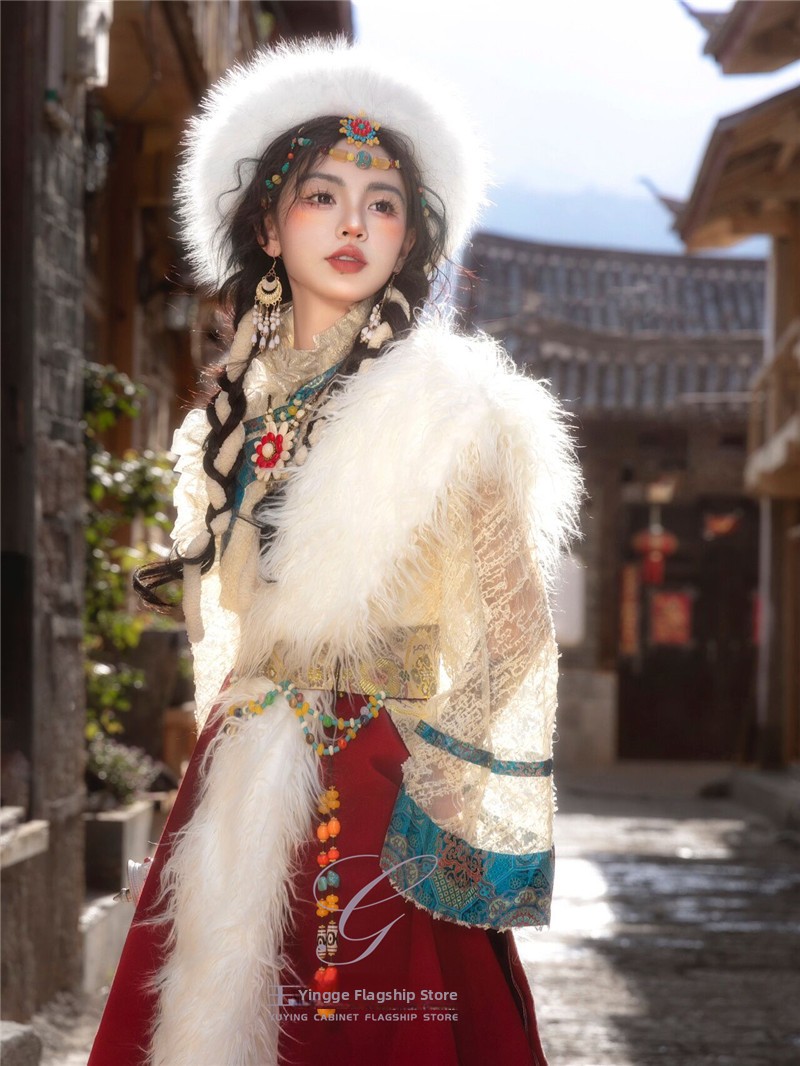 ملابس نسائية تبتية عرقية بتصمي - مراجعة Ethnic Fashion Photography وسعره