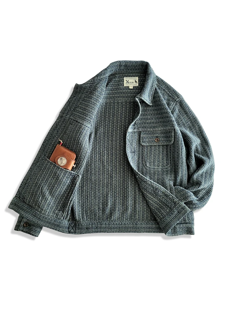 جاكيت دنيم كاجوال للرجال بنمط  - مراجعة Haori Japanese Jacket وسعره