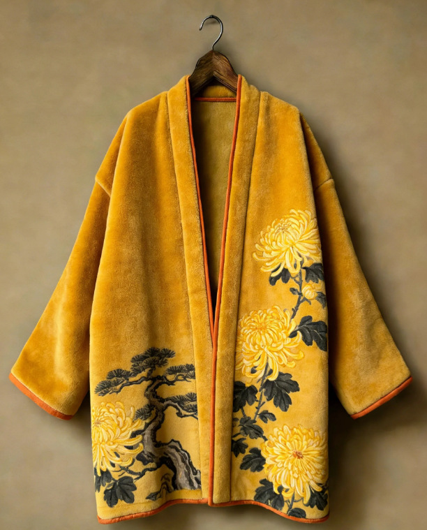 كارديجان ياباني سميك من الفلان - مراجعة Haori Japanese Jacket وسعره