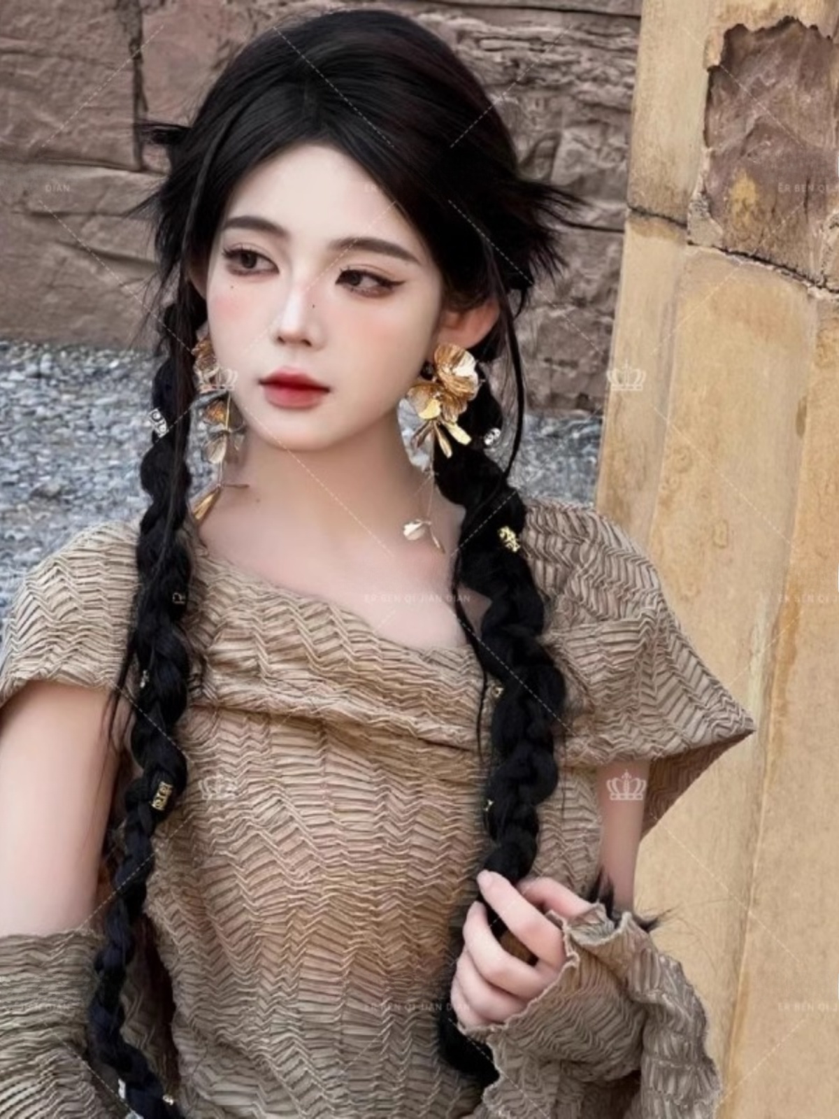 فستان طويل بتصميم صحراوي، أزيا - مراجعة Ethnic Fashion Photography وسعره