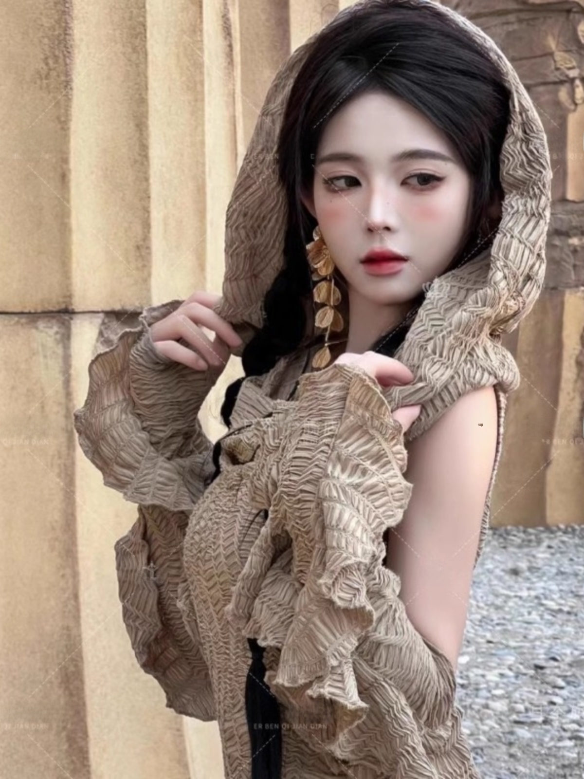 فستان طويل بتصميم صحراوي، أزيا - مراجعة Ethnic Fashion Photography وسعره