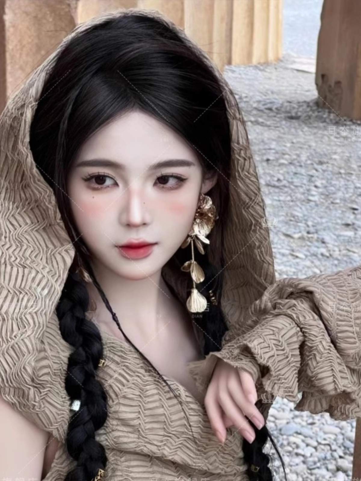 فستان طويل بتصميم صحراوي، أزيا - مراجعة Ethnic Fashion Photography وسعره