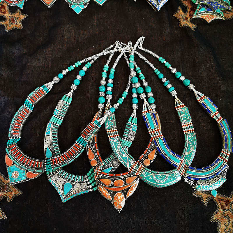 مجموعة القلائد خمر بوهو النحاس - مراجعة Ethnic Fashion Com وسعره