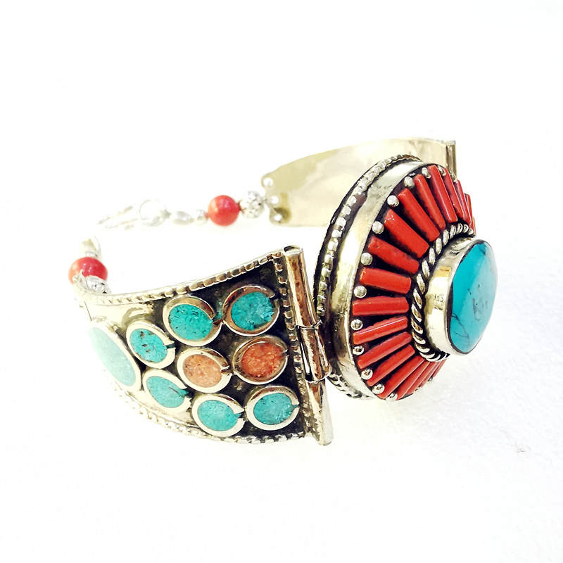 أساور معدنية عتيقة الطراز من ن - مراجعة Ethnic Fashion Com وسعره