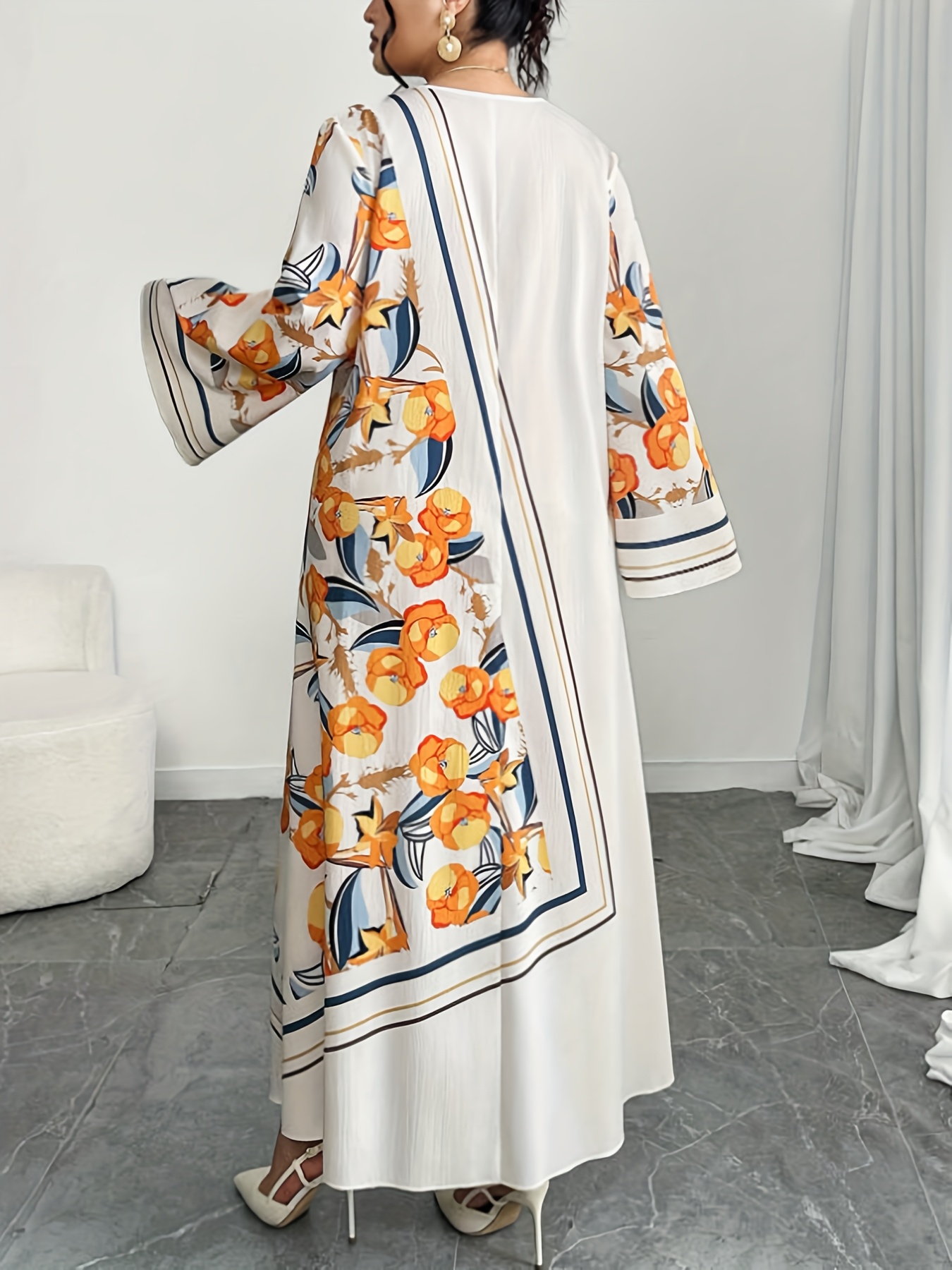 فستان نسائي عصري بمقاسات كبيرة - مراجعة Ethnic Style Dresses وسعره