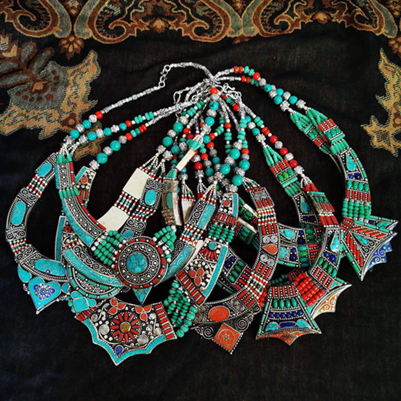 مجموعة القلائد خمر بوهو النحاس - مراجعة Ethnic Fashion Com وسعره